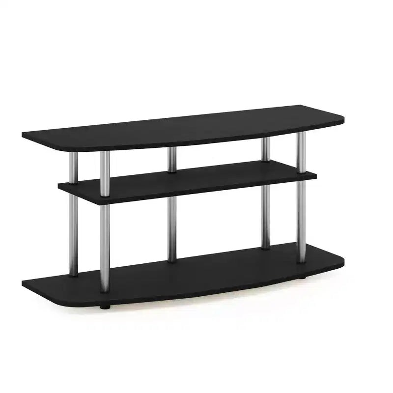 Meuble TV 3 niveaux Furinno, sans outils, supporte les téléviseurs jusqu'à 46", chêne noir
