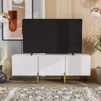 Meuble TV Forast Modern 3 portes de rangement 24/7 Shop At Home pour téléviseurs jusqu'à 65 pouces