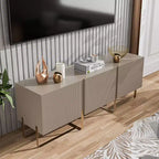 Meuble TV Forast Modern 3 portes de rangement 24/7 Shop At Home pour téléviseurs jusqu'à 65 pouces