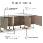 Meuble TV Forast Modern 3 portes de rangement 24/7 Shop At Home pour téléviseurs jusqu'à 65 pouces