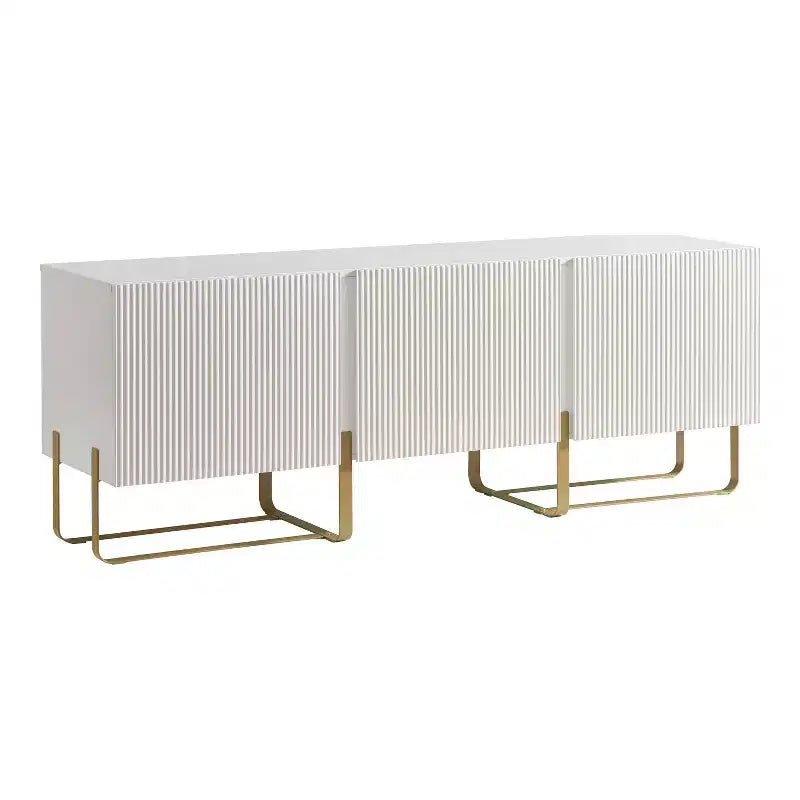 Meuble TV Forast Modern 3 portes de rangement 24/7 Shop At Home pour téléviseurs jusqu'à 65 pouces