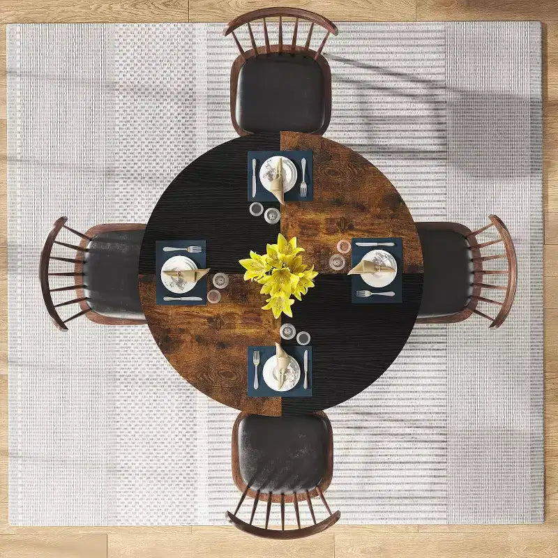 Table à manger ronde Lantine de 47 pouces pour 4 personnes