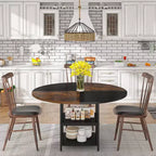 Table à manger ronde Lantine de 47 pouces pour 4 personnes