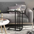 Furinno Modern Coffee Tray Sofa Side End Table Ottoman Couch Console Stand TV Lap Snack for Living Room&Home Decor,French Oak Grey