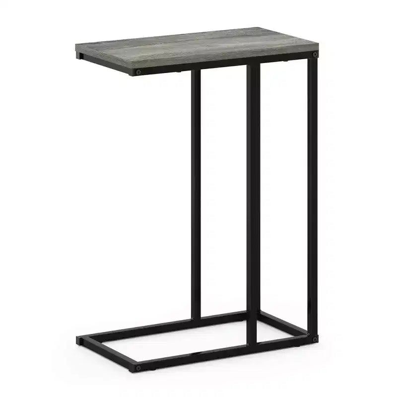 Furinno Moderne Plateau à Café Table d'appoint Canapé Console d'appoint pour Canapé Repose-Pieds et Décoration Maison, Chêne Français Gris