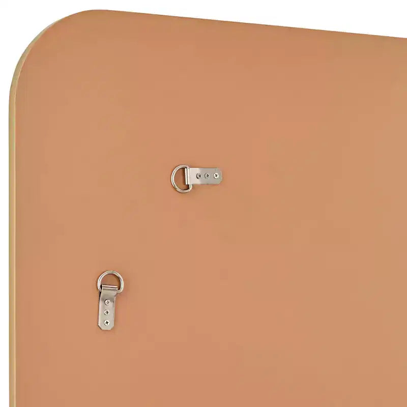Miroir mural rectangulaire Noble Park Devonshire, moderne, bords biseautés, cadre doré, 71 cm de large, pour salle de bain, chambre, salon