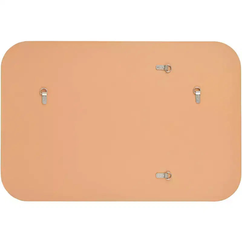 Miroir mural rectangulaire Noble Park Devonshire, moderne, bords biseautés, cadre doré, 71 cm de large, pour salle de bain, chambre, salon