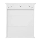 Armoire à pharmacie murale Merrick Lane avec étagère réglable, étagère inférieure ouverte et portes à fermeture magnétique