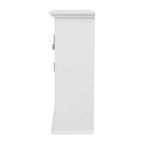 Armoire à pharmacie murale Merrick Lane avec étagère réglable, étagère inférieure ouverte et portes à fermeture magnétique