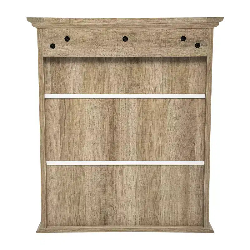 Armoire à pharmacie murale Merrick Lane avec étagère réglable, étagère inférieure ouverte et portes à fermeture magnétique