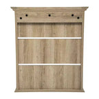 Armoire à pharmacie murale Merrick Lane avec étagère réglable, étagère inférieure ouverte et portes à fermeture magnétique