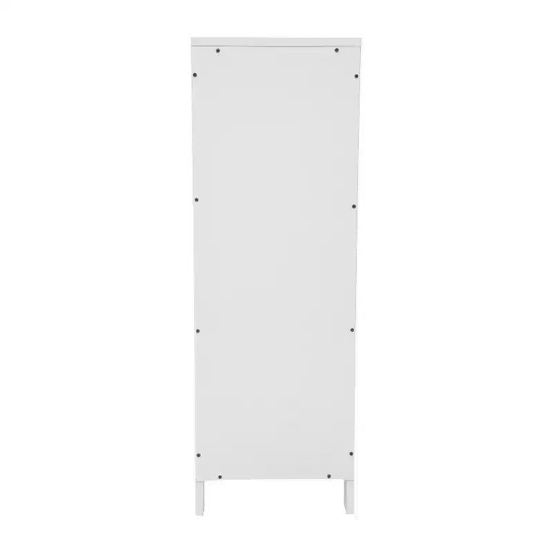 Rangement de salle de bain Emma et Oliver avec étagère ouverte et deux tiroirs amovibles