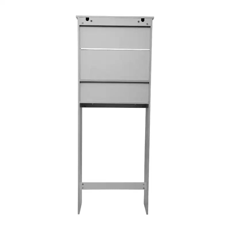 Meuble de Rangement de Salle de Bain Merrick Lane à Placer au-Dessus des Toilettes avec Étagères et Portes à Fermeture Magnétique