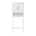 Meuble de Rangement de Salle de Bain Merrick Lane à Placer au-Dessus des Toilettes avec Étagères et Portes à Fermeture Magnétique