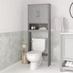 Meuble de Rangement de Salle de Bain Merrick Lane à Placer au-Dessus des Toilettes avec Étagères et Portes à Fermeture Magnétique