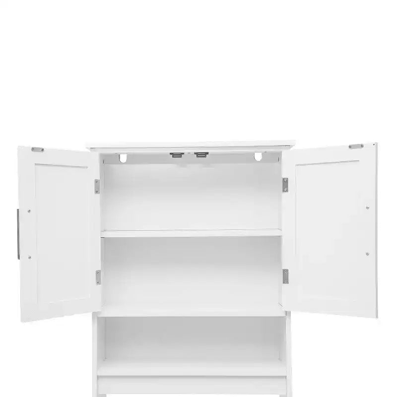 Meuble de Rangement de Salle de Bain Merrick Lane à Placer au-Dessus des Toilettes avec Étagères et Portes à Fermeture Magnétique