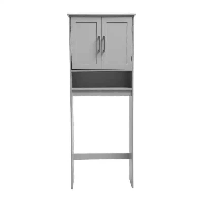 Meuble de Rangement de Salle de Bain Merrick Lane à Placer au-Dessus des Toilettes avec Étagères et Portes à Fermeture Magnétique