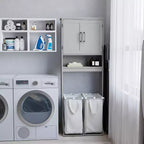 Meuble de Rangement de Salle de Bain Merrick Lane à Placer au-Dessus des Toilettes avec Étagères et Portes à Fermeture Magnétique