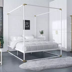 Lit en métal à baldaquin Celeste CosmoLiving by Cosmopolitan