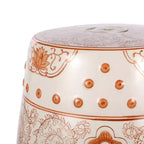JONATHAN Y Double Happiness 18 Tabouret de jardin/Table d'appoint en céramique Chinoiserie