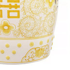JONATHAN Y Double Happiness 18 Tabouret de jardin/Table d'appoint en céramique Chinoiserie