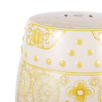 JONATHAN Y Double Happiness 18 Tabouret de jardin/Table d'appoint en céramique Chinoiserie
