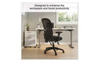 Alera Alera Aeson Series Chaise de bureau multifonction, supporte jusqu'à 124,7 kg, hauteur d'assise de 38,1 à 47,8 cm, assise/dossier noir, piètement noir