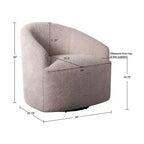Fauteuil pivotant à 360 degrés Ink+Ivy Bonn
