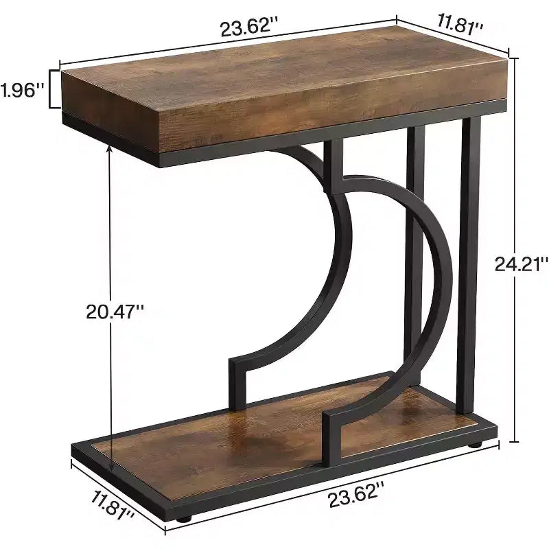 Table d'appoint étroite Lantine 23.6