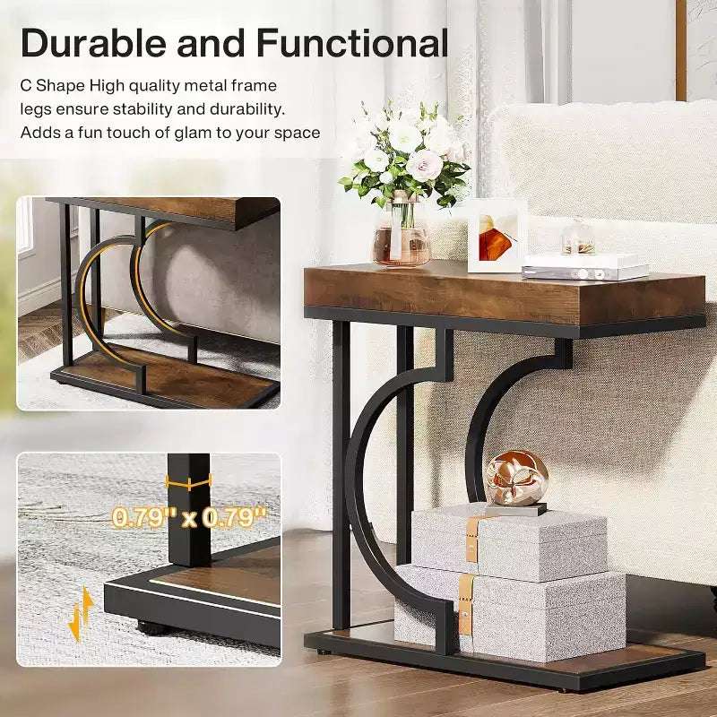 Table d'appoint étroite Lantine 23.6
