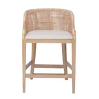 Martha Stewart 25 Playa Handcrafted Rattan Counter Height Barstool