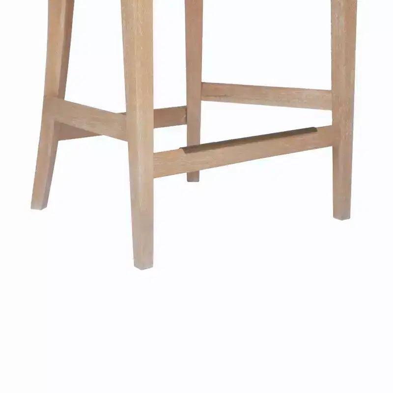 Tabouret de bar Martha Stewart 25 Playa en rotin tressé à la main, hauteur comptoir