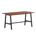 Flash Furniture Table de conférence Redmond commerciale 60x30 avec plateau en stratifié double face de 2,5 cm d'épaisseur avec bordure en PVC et piètement en acier robuste en A