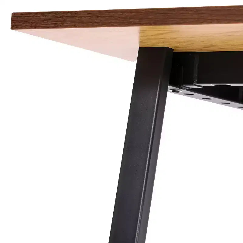 Flash Furniture Table de conférence Redmond commerciale 60x30 avec plateau en stratifié double face de 2,5 cm d'épaisseur avec bordure en PVC et piètement en acier robuste en A