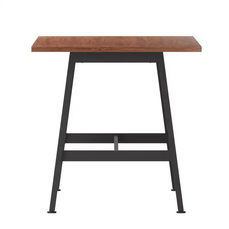 Flash Furniture Table de conférence Redmond commerciale 60x30 avec plateau en stratifié double face de 2,5 cm d'épaisseur avec bordure en PVC et piètement en acier robuste en A