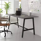 Flash Furniture Table de conférence Redmond commerciale 60x30 avec plateau en stratifié double face de 2,5 cm d'épaisseur avec bordure en PVC et piètement en acier robuste en A