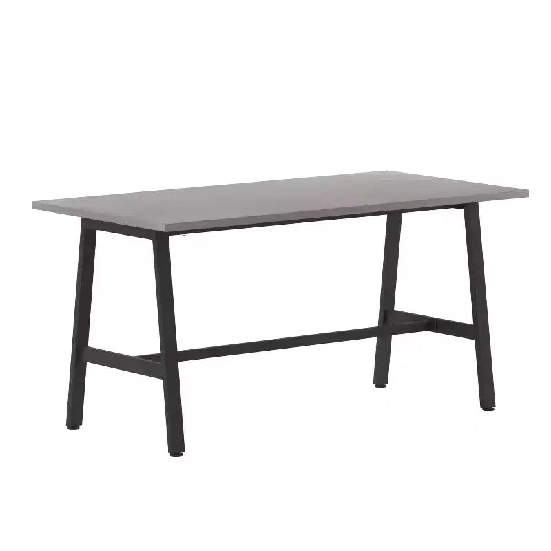 Flash Furniture Table de conférence Redmond commerciale 60x30 avec plateau en stratifié double face de 2,5 cm d'épaisseur avec bordure en PVC et piètement en acier robuste en A