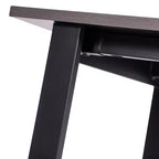 Flash Furniture Table de conférence Redmond commerciale 60x30 avec plateau en stratifié double face de 2,5 cm d'épaisseur avec bordure en PVC et piètement en acier robuste en A