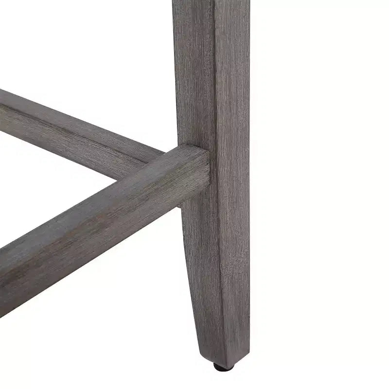 WestinTrends 24 Tabouret de comptoir rembourré à siège de selle (lot de 2), Gris antique/Bleu marine