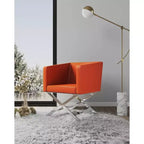 Lot de 2 chaises d'appoint de salon en similicuir Hollywood - Manhattan Comfort