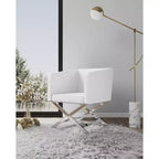Lot de 2 chaises d'appoint de salon en similicuir Hollywood - Manhattan Comfort