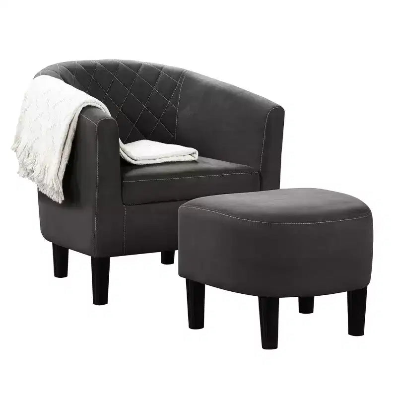Breighton Home Prenez Place Fauteuil d'appoint Roosevelt avec Ottoman