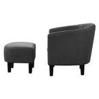 Breighton Home Prenez Place Fauteuil d'appoint Roosevelt avec Ottoman