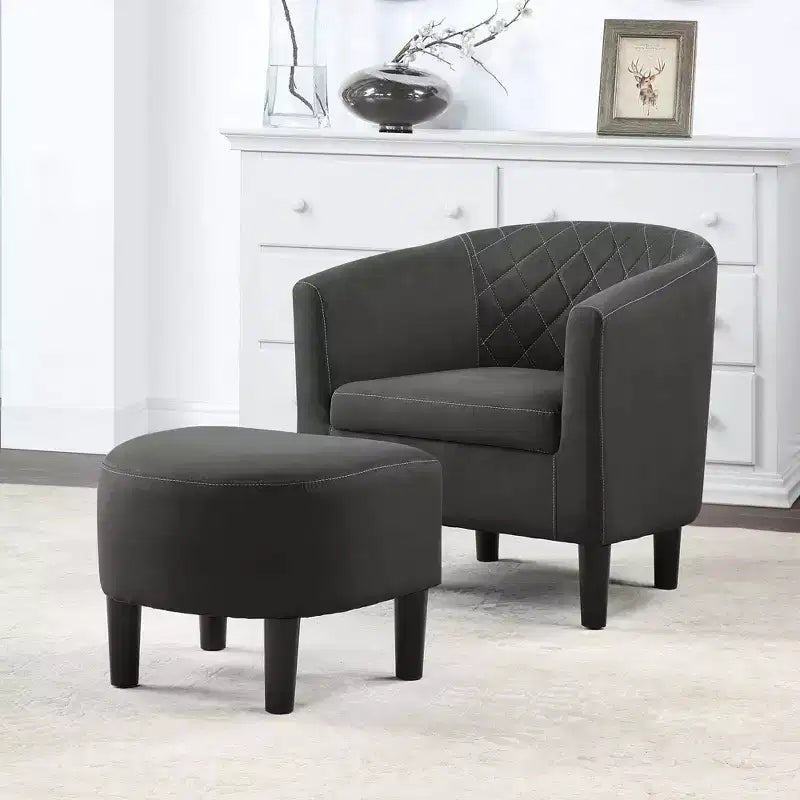 Breighton Home Prenez Place Fauteuil d'appoint Roosevelt avec Ottoman