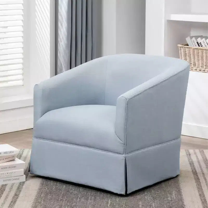 Fauteuil d'appoint pivotant Comfort Pointe Elm avec jupe