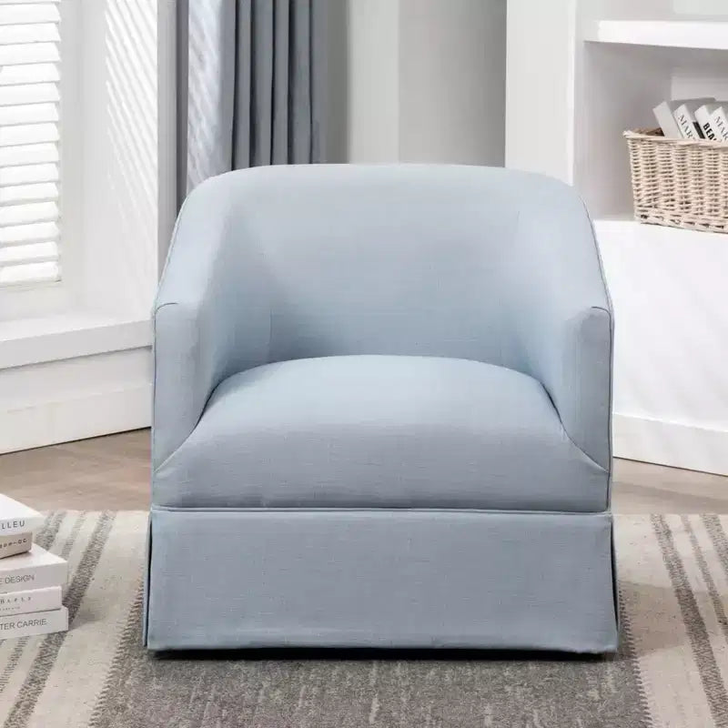 Fauteuil d'appoint pivotant Comfort Pointe Elm avec jupe