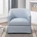 Fauteuil d'appoint pivotant Comfort Pointe Elm avec jupe