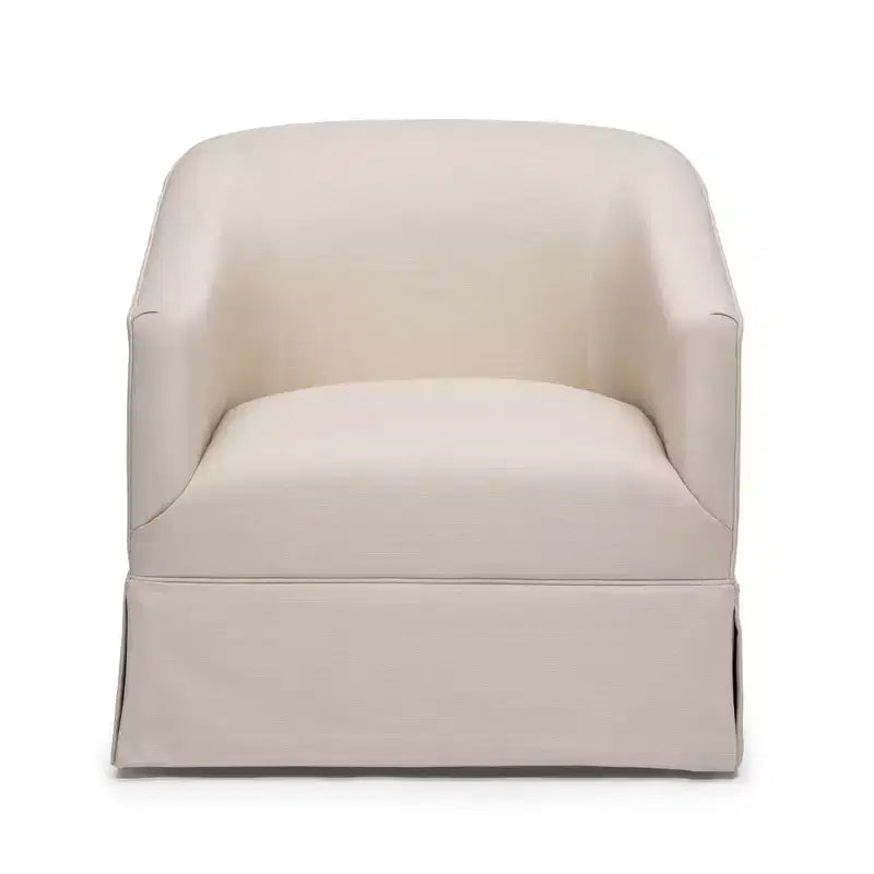 Fauteuil d'appoint pivotant Comfort Pointe Elm avec jupe