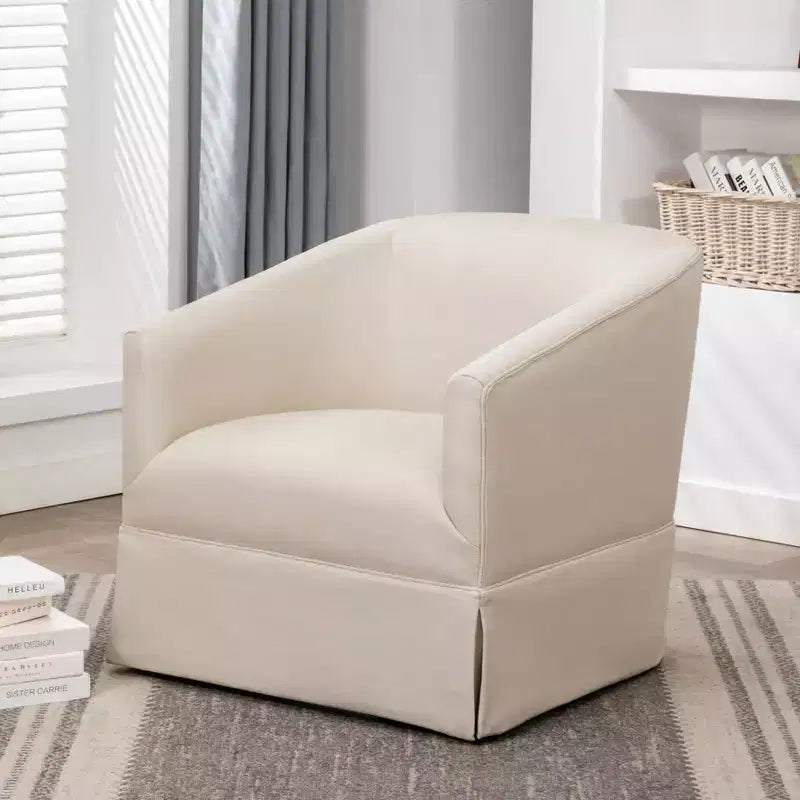 Fauteuil d'appoint pivotant Comfort Pointe Elm avec jupe