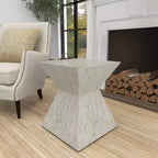 Table d'appoint contemporaine incrustée de coquillages - Olivia & May